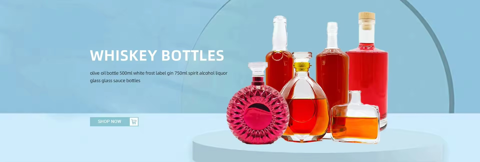 Botellas de ginebra de licor