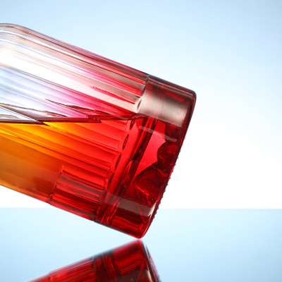 Material de base de vidrio Super Flint Botella de whisky de 350 ml 500 ml 700 ml 750 ml con tapa de corcho