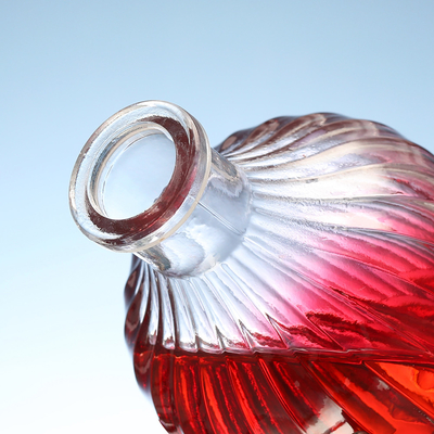 Material de base de vidrio Super Flint Botella de whisky de 350 ml 500 ml 700 ml 750 ml con tapa de corcho