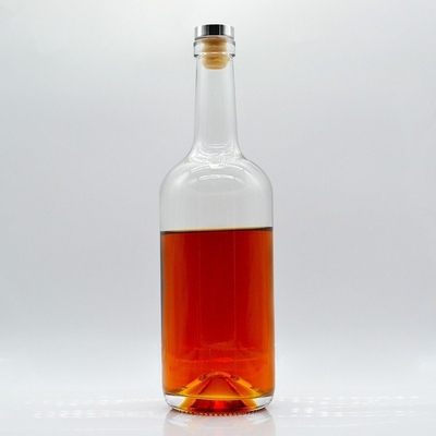 Botellas de whisky y vodka de corcho con cilindro de piedra extra botella de vidrio de 750 ml