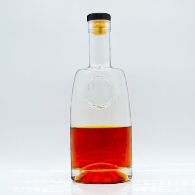 Botellas de whisky y vodka de corcho con cilindro de piedra extra botella de vidrio de 750 ml