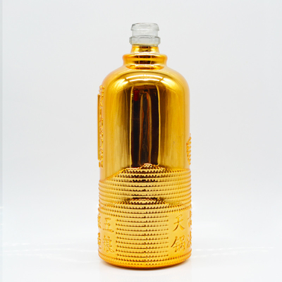 Botellas de vidrio transparente de 1000 ml altamente OEM / ODM personalizadas para el embalaje de licor de whisky de brandy