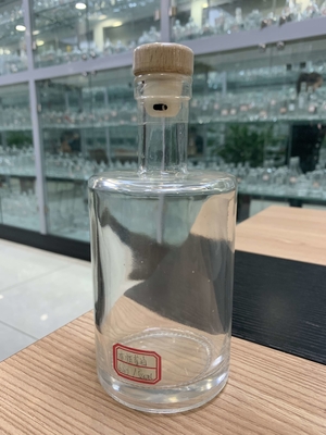Vidrio de Super Flint 70cl Botella de vidrio de boca ancha de 1 litro para bebidas espirituosas Liquor transparente vacío