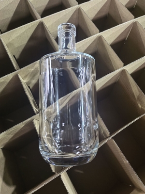 Botella redonda de corcho personalizada para tequila licor whisky 1L 750ml 700ml 500ml Capacidad de 34 oz