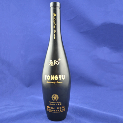 Botellas de vidrio vacías para licor y vino 500 ml 750 ml 1000 ml redonda