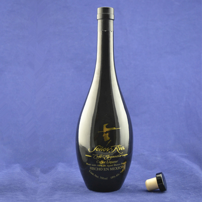 Botellas de vidrio vacías para licor y vino 500 ml 750 ml 1000 ml redonda