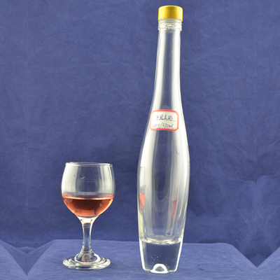Botellas de vidrio vacías para licor y vino 500 ml 750 ml 1000 ml redonda