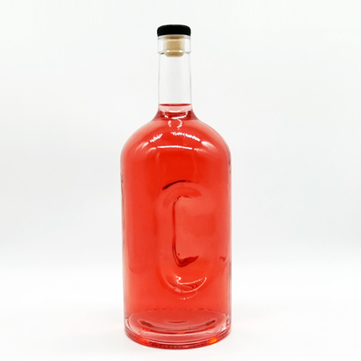 Otras bebidas alcohólicas botella de vidrio congelada de forma lunar de 375 ml y 500 ml para tequila personalizada