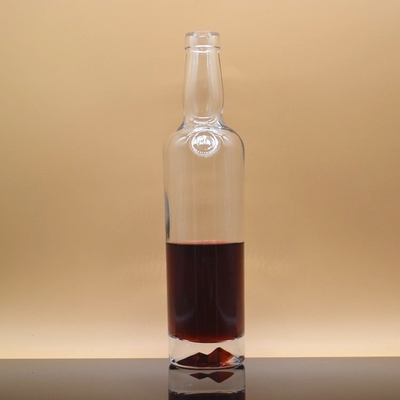 Otras bebidas alcohólicas botella de vidrio congelada de forma lunar de 375 ml y 500 ml para tequila personalizada