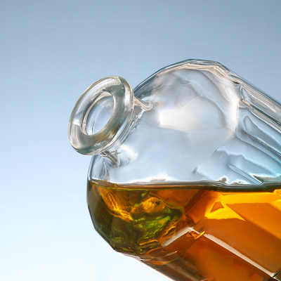 Botellas de vidrio de vino de lujo de 500 ml con tapa de corcho