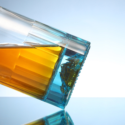 Botellas de vidrio de vino de lujo de 500 ml con tapa de corcho