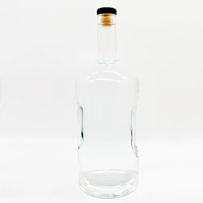 Botella vacía de vidrio de sílex personalizada para whisky de 1750 ml en California
