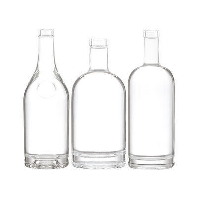 500 ml vacíos Oro Negro Liquor Spirituos Brandy Whiskey Vodka en 750 ml Botellas de vidrio con tapones