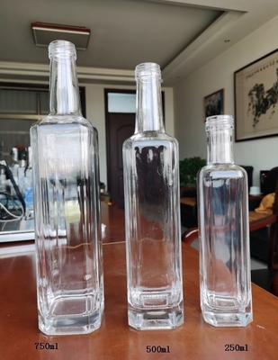 500 ml de licor de aceite de oliva vacío 700 ml 750 ml de vodka negra botellas de vidrio de whisky