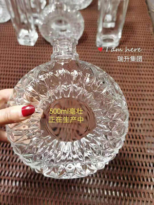 500 ml de licor de aceite de oliva vacío 700 ml 750 ml de vodka negra botellas de vidrio de whisky