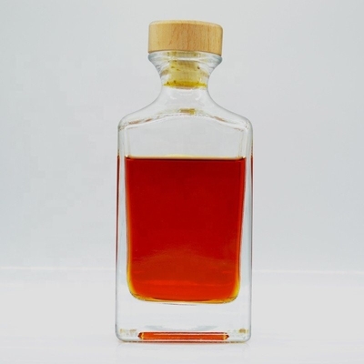 Vidrio Super Flint Popular 750 ml de alcohol y bebidas alcohólicas de vidrio cuadrado plano único Botellas vacías de whisky