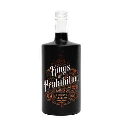 Otras bebidas Botella de vidrio Super Flint Etiqueta negra Whiskey Whisky 750 ml 1l con tapa de corcho