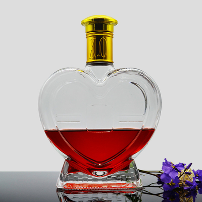 Botella de aceite de oliva de forma personalizada 500 ml Etiqueta de helada blanca Gin 750 ml de alcohol espirituoso Botellas de salsa de vidrio