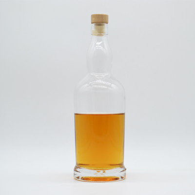 OEM Bienvenido 700ml Botella de vidrio vacía para embalaje de vino personalizado