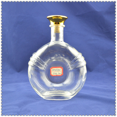 Materiales industriales de vidrio de súper sílex 500 ml Botella XO para bebidas Liquor Vino whisky