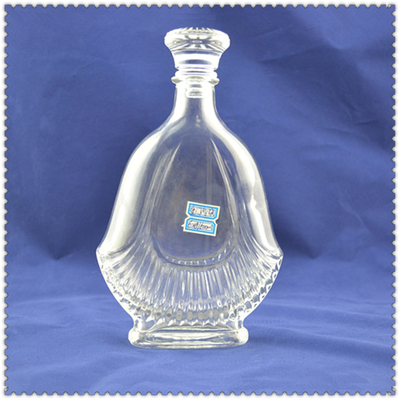 Materiales industriales de vidrio de súper sílex 500 ml Botella XO para bebidas Liquor Vino whisky