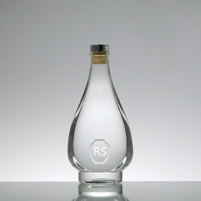 Manejo de la superficie de la decal Botellas de vidrio de 750 ml claras y altas para vino Limoncello Liquor