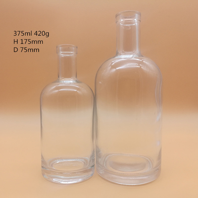 Botellas de cristal claras de 375 ml perfectas para soluciones de embalaje de bebidas