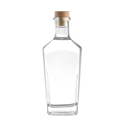 Botella de vidrio industrial para brandy whisky licor 500ml 700ml 750ml 250ml diseño personalizado