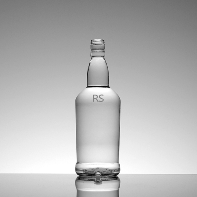 Botellas de vidrio transparente congelado con tapas de tornillo para vino y brandy de color pintado OEM