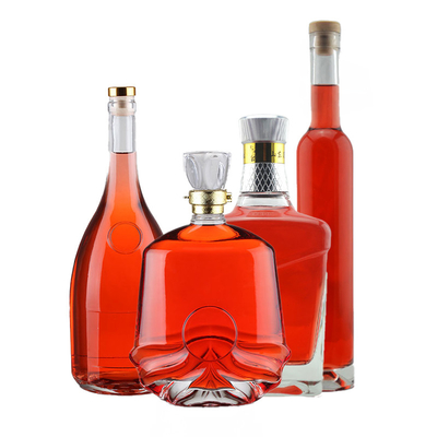 Materiales de vidrio Super Flint Botellas de licor vacías de 750 ml para licor Tipo de sellado de corcho