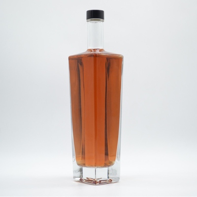 Grabación Forma de la moda Super Flint Brandy Spirits Vacío Liquor Blanco xo Botella de vidrio cuadrado