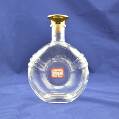 Botella de tequila personalizada con material de vidrio transparente y tiempo de entrega rápido 20-30 días