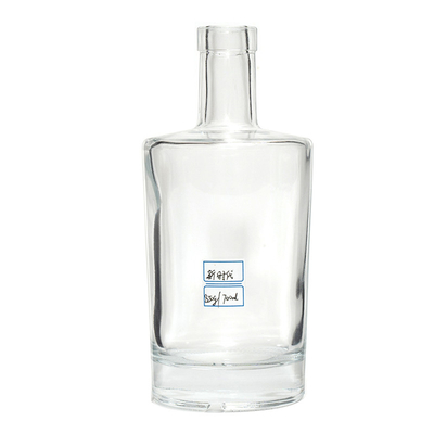 Botellas de vidrio personalizadas de 500 ml/700 ml/750 ml para aceite whisky Gin Liquor Vodka Embalaje