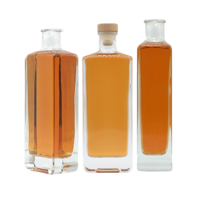 Botella de vidrio de téquila de ron vacía pintada de 1000 ml con material de piedra súper