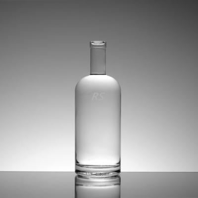 Cristal blanco 500ml 700ml 750ml Super Flint vidrio vacío ron claro botella de licor diseñador