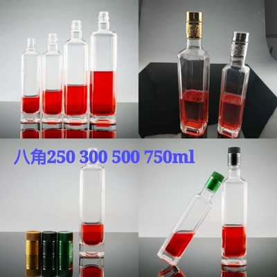 Botellas de alcohol impresas en pantalla para vodka, whisky y ron en 100 ml/750 ml de capacidad