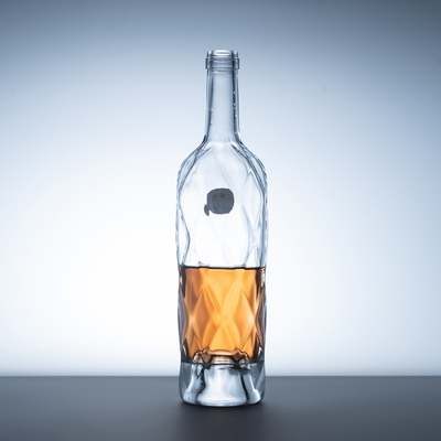 Material del cuerpo Super Flint Glass Brandy XO Mini cilindros de champán con hoja de arce