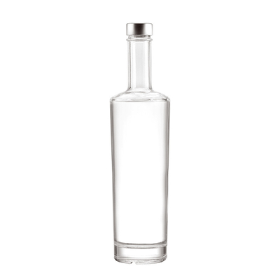 Forma personalizada Collar de vidrio de súper sílex 250 ml Salsa caliente 500 ml Vodka 700 ml Botellas de vidrio de licor