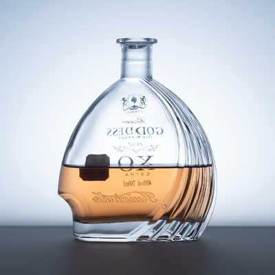 1 litro de whisky de vidrio botella de vodka botella de alcohol vacío 375 ml 500 ml 750 ml con tapa de corcho