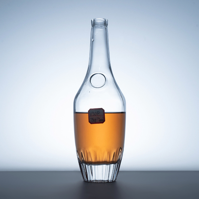 1 litro de whisky de vidrio botella de vodka botella de alcohol vacío 375 ml 500 ml 750 ml con tapa de corcho
