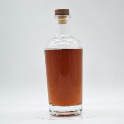 Base de venta de botellas de whisky de vidrio de 750 ml con superficie de manipulación de impresión por pantalla
