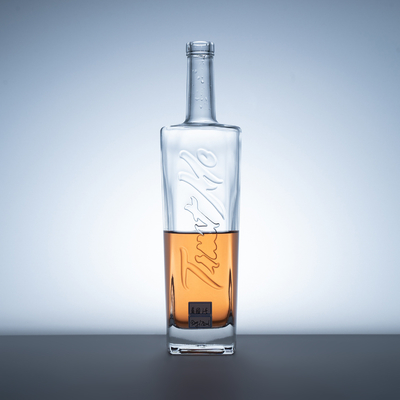 1 litro de whisky de vidrio botella de vodka botella de alcohol vacío 375 ml 500 ml 750 ml con tapa de corcho