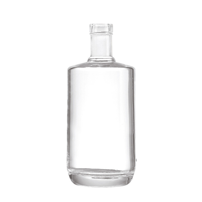 Botellas de vidrio de tequila de lujo con grabado en el interior