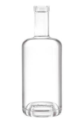Botellas de vidrio de tequila de lujo con grabado en el interior