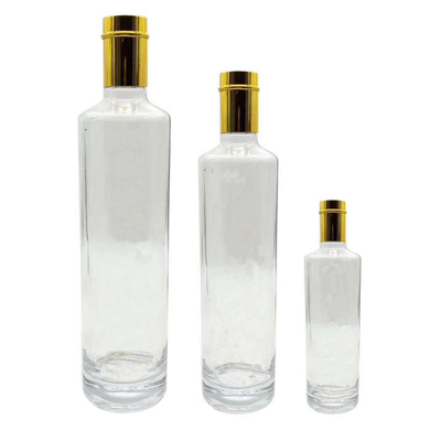 Super Flint Glass de alta clase 200 ml 350 ml 500 ml 750 ml 1 litro de ron vodka brandy botella de licor
