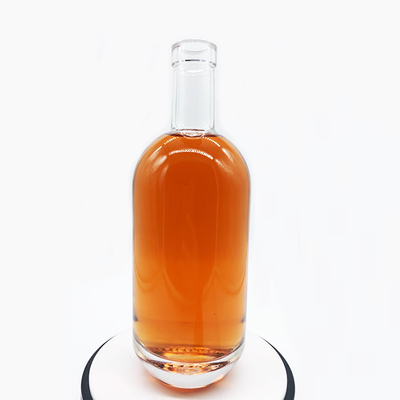Vodka Negra Gin 250ml Jugo Vacío Botella de vidrio cuadrada con etiqueta de oro de champán personalizado