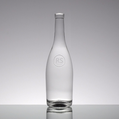 750 ml de Brandy Cuadrado XO Flint Liquor 250 ml de frasco de ron helado 375 ml de champán botella de vidrio cilindro corcho