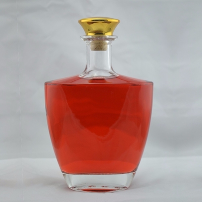 750 ml de Brandy Cuadrado XO Flint Liquor 250 ml de frasco de ron helado 375 ml de champán botella de vidrio cilindro corcho
