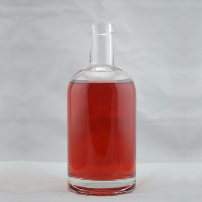 750 ml de Brandy Cuadrado XO Flint Liquor 250 ml de frasco de ron helado 375 ml de champán botella de vidrio cilindro corcho