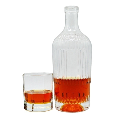 375 ml 500 ml 700 ml Bebidas VODKA Botella de vidrio electrolibrada para aceite de cocina Bebida de ginebra